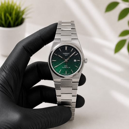 Premium Automatic Stainless Steel Luxury Green-Tiffany & Blue Dial Watches
