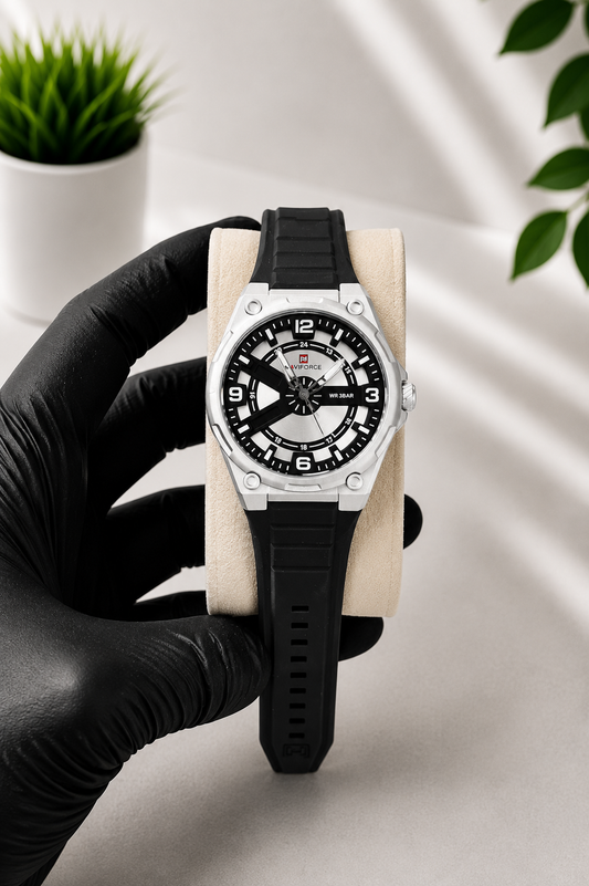 NAVIFORCE Premium Sport Analog Watch | Silicone Strap | 3 Color Variants | AK Watches