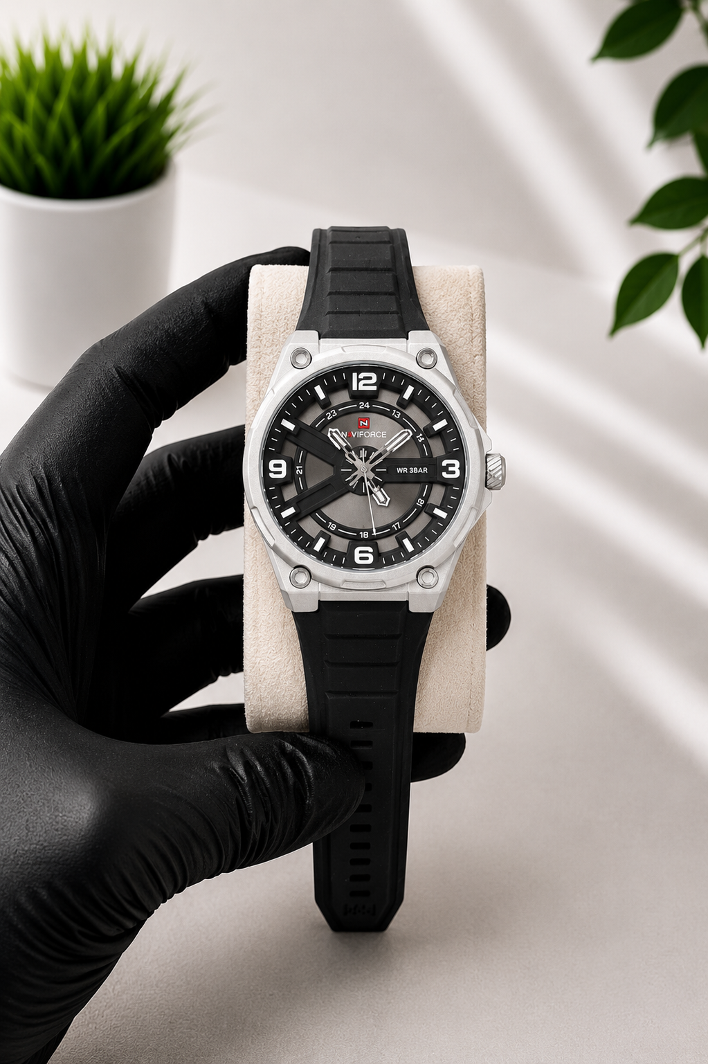 NAVIFORCE Premium Sport Analog Watch | Silicone Strap | 3 Color Variants | AK Watches