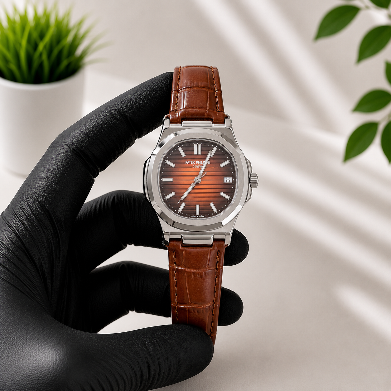 Luxury Square Leather Strap Watch | Premium Quartz Dress Watch | AK Watches