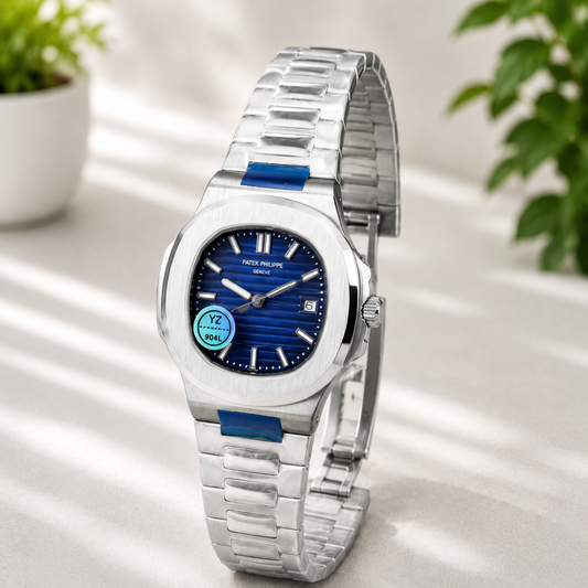 Luxury Brown & Blue Dial Stainless Steel Watch | AK Watches