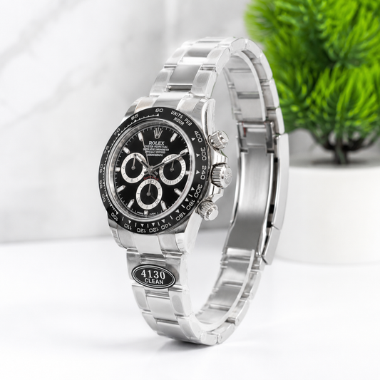 Premium Black Chronograph Stainless Steel Watch | AK Watches