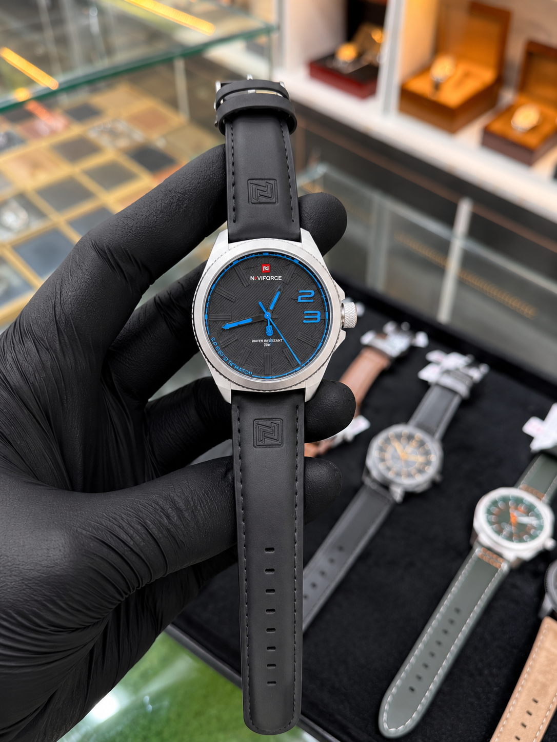 NAVIFORCE Premium Men's Analog Quartz Watch | Leather Strap | Multiple Dial Colors