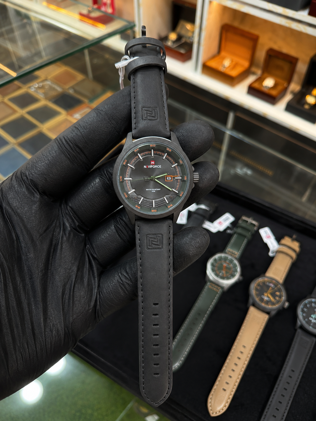 NAVIFORCE Premium Men's Analog Quartz Watch | Leather Strap | Multiple Dial Colors