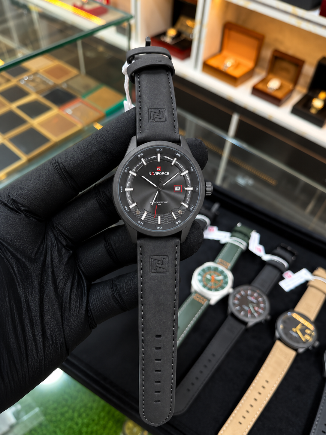 NAVIFORCE Premium Men's Analog Quartz Watch | Leather Strap | Multiple Dial Colors