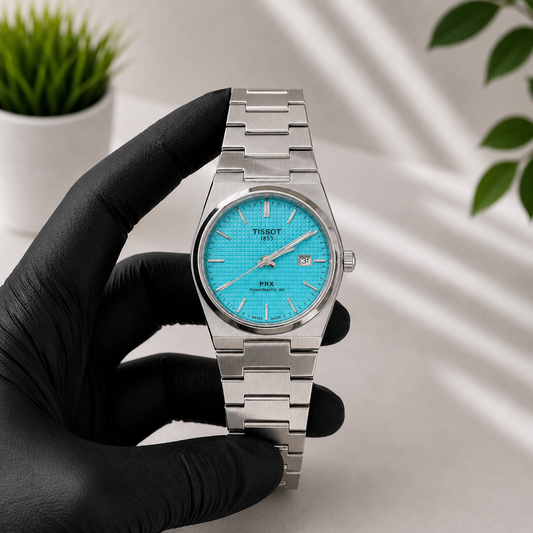 Premium Automatic Stainless Steel Luxury Green-Tiffany & Blue Dial Watches